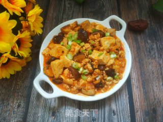 香菇肉末豆腐的做法