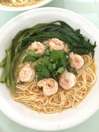虾油海鲜面的做法