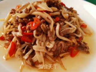 杏鲍菇炒牛肉的做法