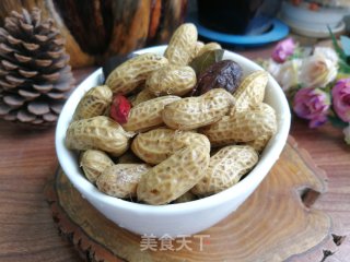 五香花生嫩的做法