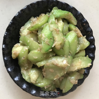 蒜泥虾皮炒丝瓜的做法