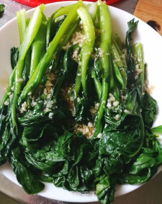 白灼菜心的做法