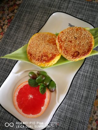 芝麻榴莲饼的做法