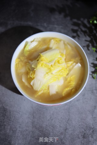 鸡汤大白菜的做法
