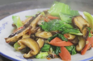 香菇油菜的做法