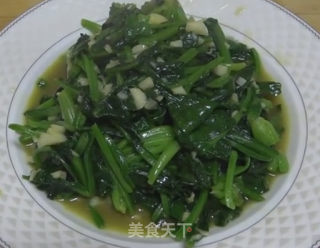 蒜香菠菜的做法