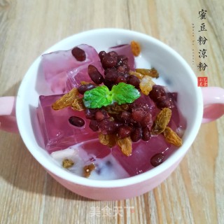 蜜豆粉凉粉的做法