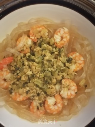 蒜蓉粉丝蒸虾的做法