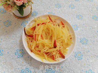 红椒土豆丝的做法