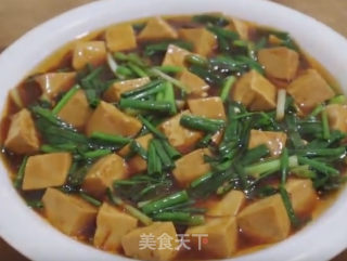 小葱烧豆腐的做法
