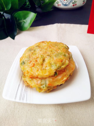 芹菜叶胡萝卜小饼的做法