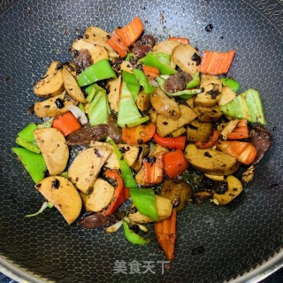 豆豉香素鸡的做法