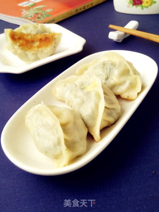 油菜鸡蛋馅煎饺的做法