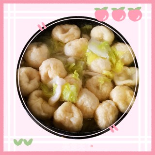 海鲜菇娃娃菜鱼面筋汤的做法