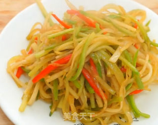 青椒萝卜丝的做法
