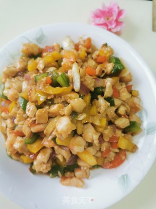 虾仁鸡丁什锦的做法