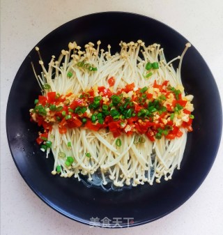 蒜蓉粉丝蒸金针菇的做法