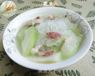 咸肉节瓜煮粉丝的做法
