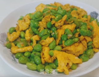 毛豆炒蛋的做法