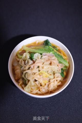 鸡汤蝴蝶面的做法