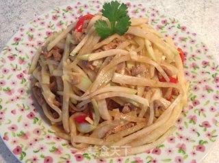 肉丝苤蓝的做法