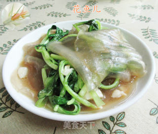 鸡毛菜炒粉皮的做法
