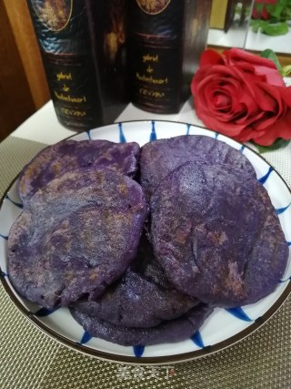 紫薯糯米饼的做法
