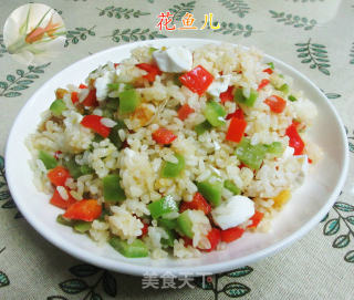 双椒咸鸭蛋炒饭
