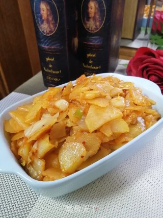 肉末辣白菜土豆片的做法