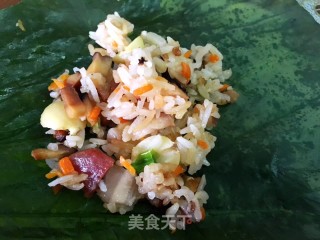 清香解暑荷叶饭的做法