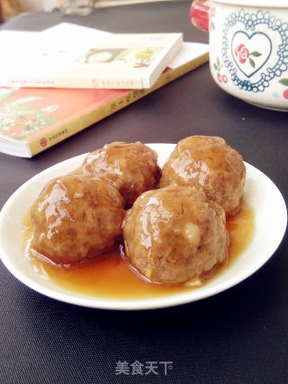 莲藕猪肉丸的做法