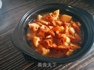 莲藕炖五花肉的做法