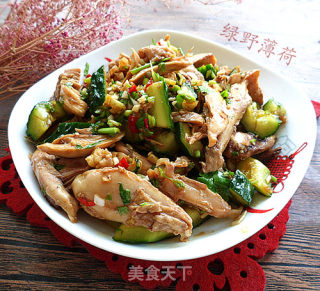 凉拌鸡腿肉的做法