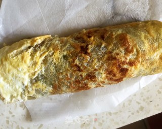 火腿煎蛋手抓饼的做法