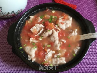 “汤羹”锤肉片番茄汤