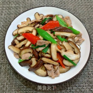 香菇炒肉片的做法