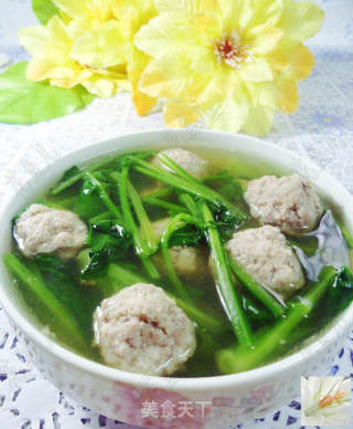 肉丸子菠菜汤的做法