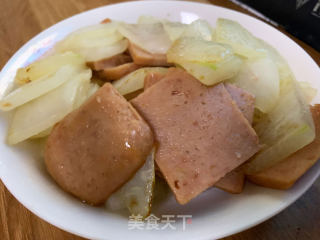 冬瓜炒午餐肉的做法