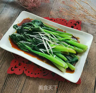 葱油菜芯的做法