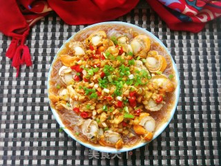 蒜蓉粉丝蒸扇贝肉的做法