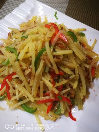 肉渣炒土豆丝，卷煎饼的绝配！的做法