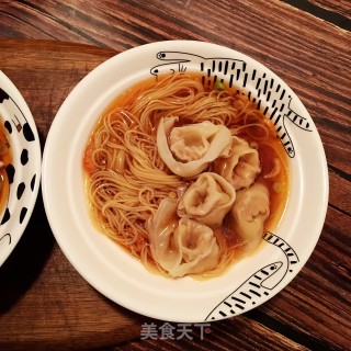 鲜虾馄饨竹升面的做法