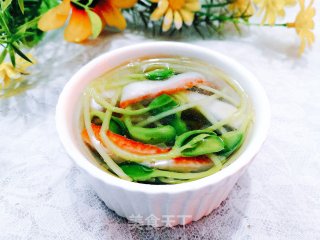 蟹柳黑豆芽汤的做法