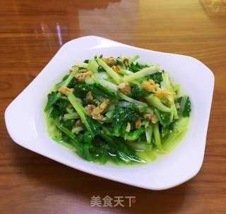 油渣炒青菜的做法