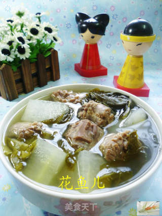 酸菜鸭脖子冬瓜汤的做法
