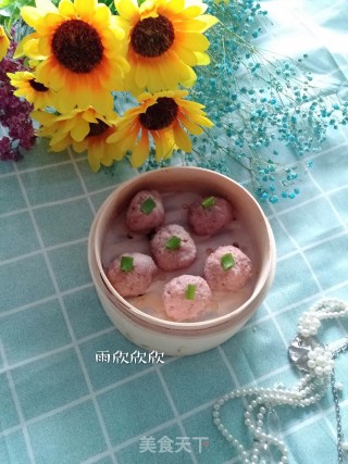 清蒸莲藕肉丸的做法