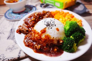 低脂低热量黑胡椒牛肉盖浇饭㊙️黑椒牛肉饭的做法