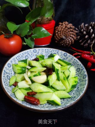 干辣椒炒青瓜的做法