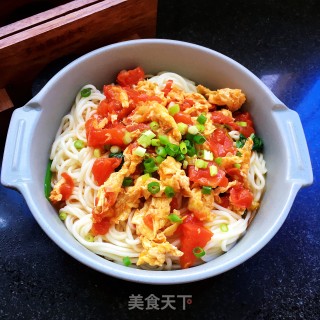 番茄鸡蛋盖浇面的做法