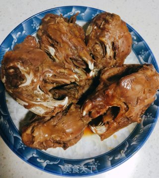 五香卤兔头的做法